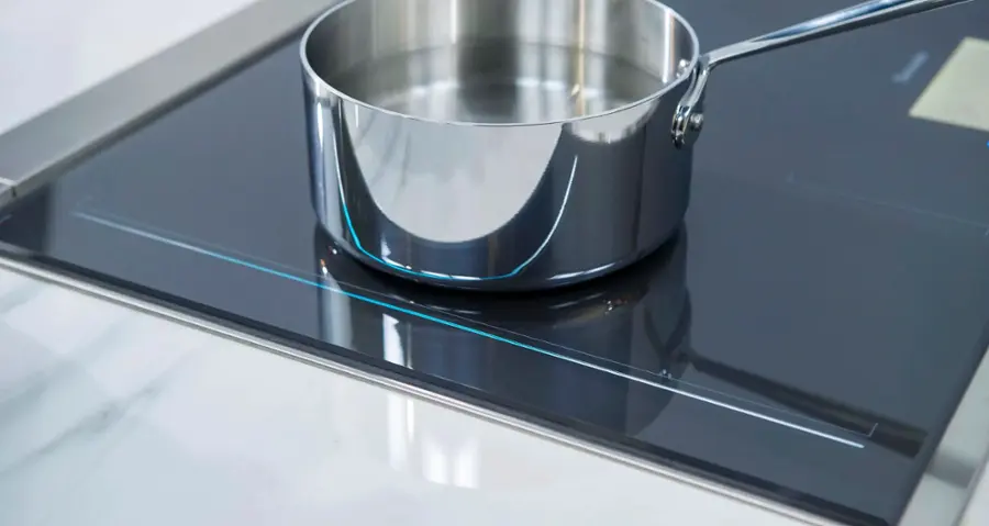 Alt View 17. Thermador - Freedom Series 36" Built-In Electric Induction Cooktop with 6 elements, Wifi and Frame - Dark Gray.