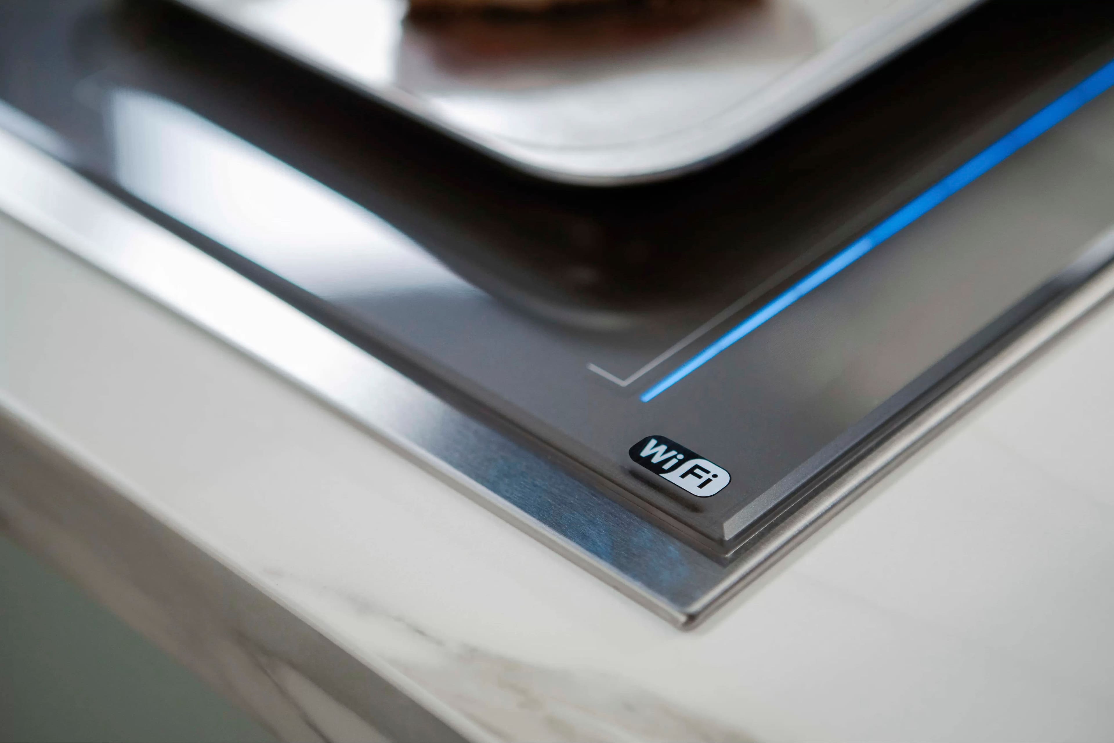 Alt View 18. Thermador - Freedom Series 36" Built-In Electric Induction Cooktop with 6 elements, Wifi and Frame - Dark Gray.