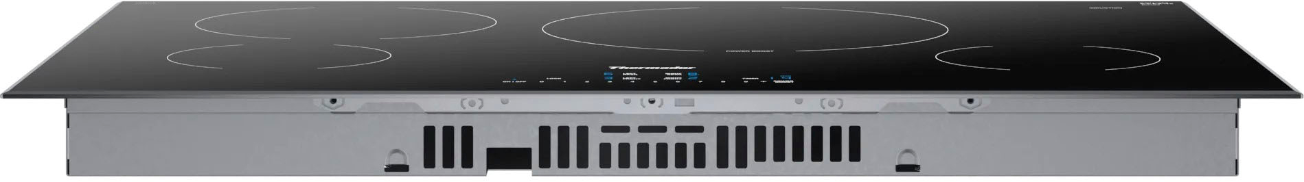 Alt View 12. Thermador - Masterpiece Series 30" Built-In Electric Induction Cooktop with 4 elements, Wifi and Frameless Design - Black.