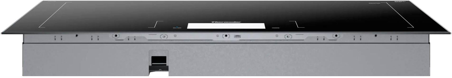 Alt View 12. Thermador - Freedom Series 30" Built-In Electric Induction Cooktop with 5 elements, Wifi and Frameless Design - Dark Gray.