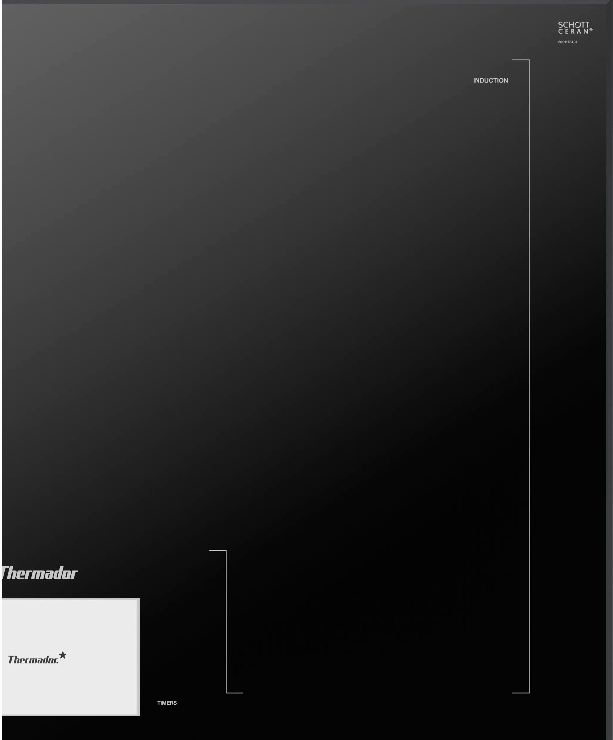 Alt View 13. Thermador - Freedom Series 30" Built-In Electric Induction Cooktop with 5 elements, Wifi and Frameless Design - Dark Gray.