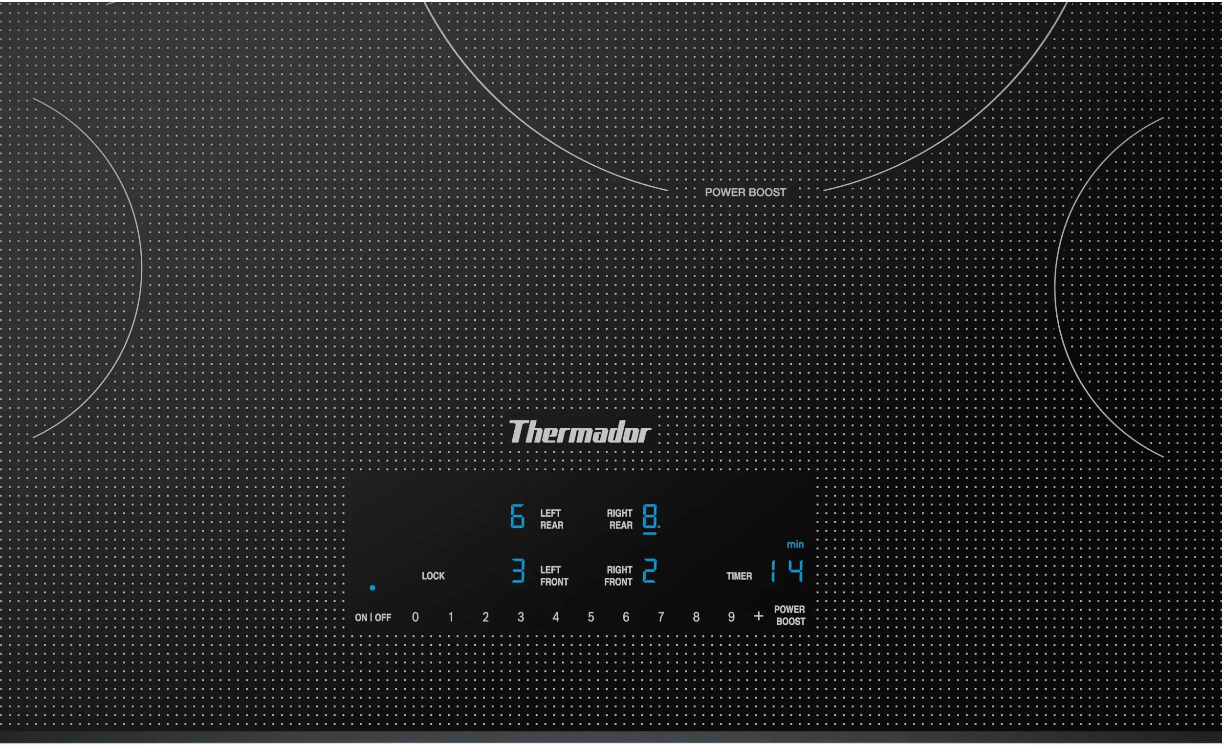 Alt View 14. Thermador - Masterpiece Series 30" Built-In Electric Induction Cooktop with 4 elements and Frameless Design - Silver.