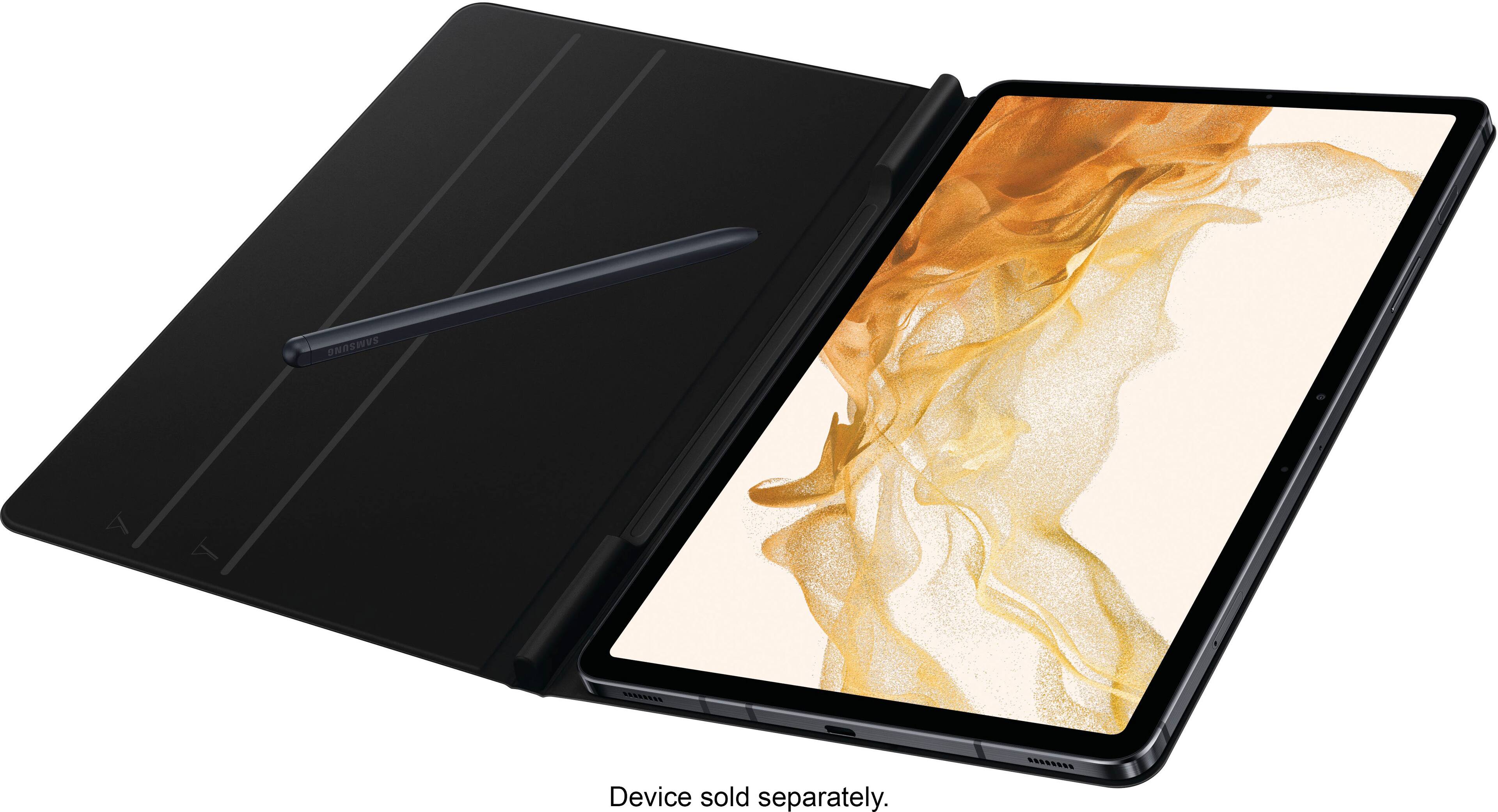 Alt View 13. Samsung - Galaxy Tab S8 Book Cover - Black.