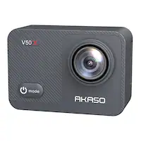 AKASO - V50X 4K Waterproof Action Camera with Remote - Gray - Angle_Zoom