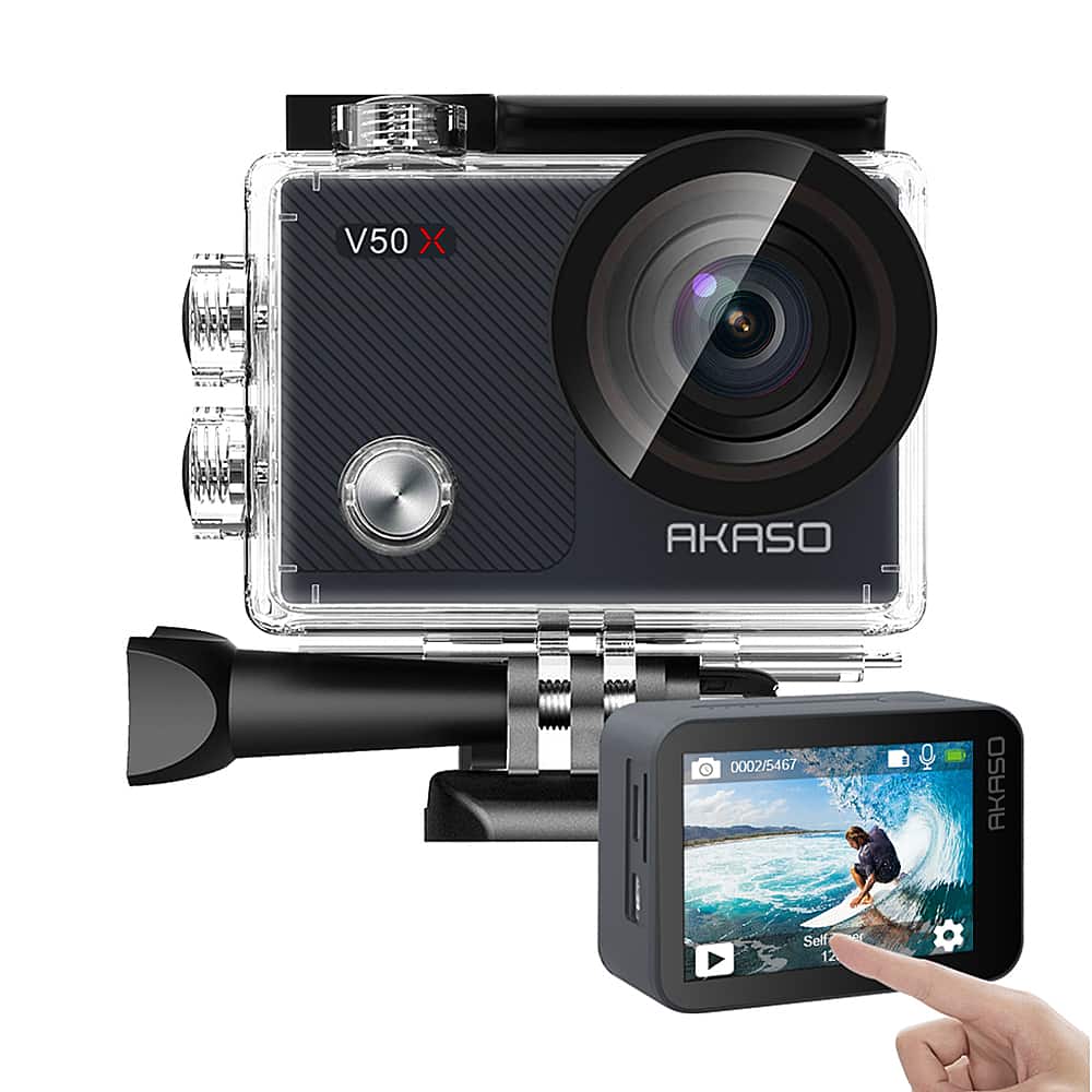 Alt View 1. AKASO - V50X 4K Waterproof Action Camera with Remote.
