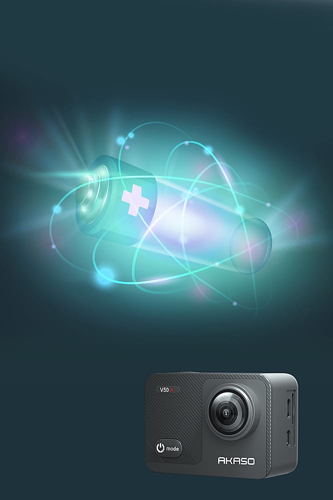 Alt View 23. AKASO - V50X 4K Waterproof Action Camera with Remote.