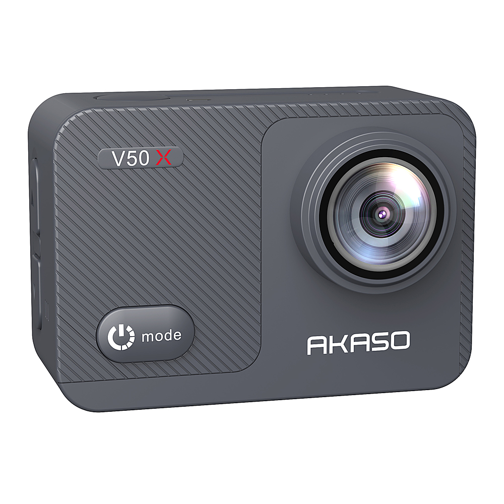 Left View: AKASO - V50X 4K Waterproof Action Camera with Remote