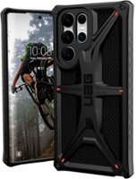 UAG - Monarch Case for Samsung Galaxy S22 Ultra - Black - Front_Zoom