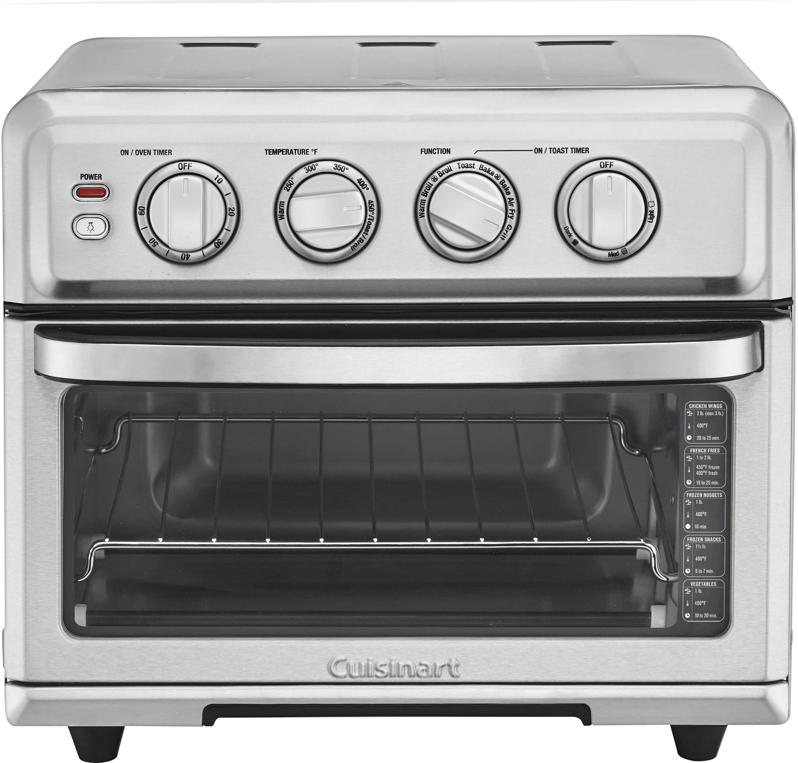 Laat je zien Vertrouwelijk tactiek Cuisinart Air Fryer Toaster Oven with Grill Stainless Steel TOA-70 - Best  Buy
