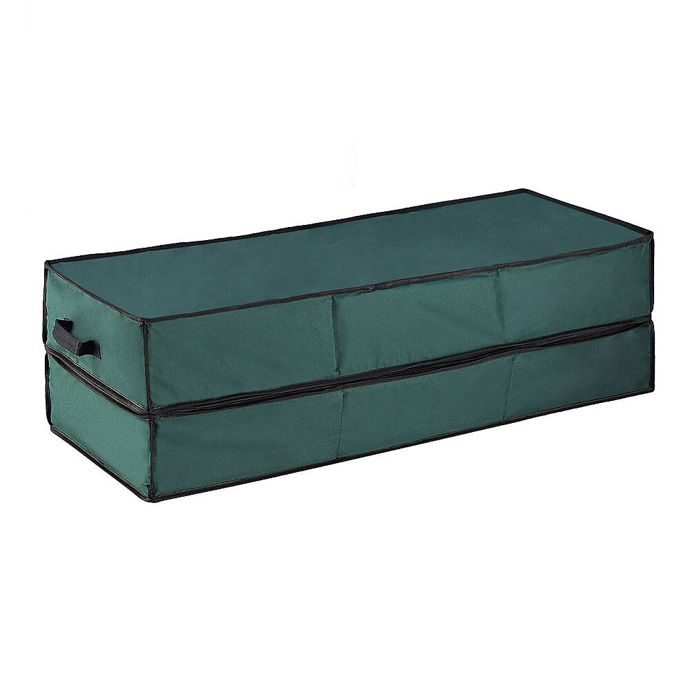 Hastings Home - Ultimate Present Wrap Station on Wheels- Holds Holiday Gift Bags, 30-40” Rolls, Bows & Ribbon - Green