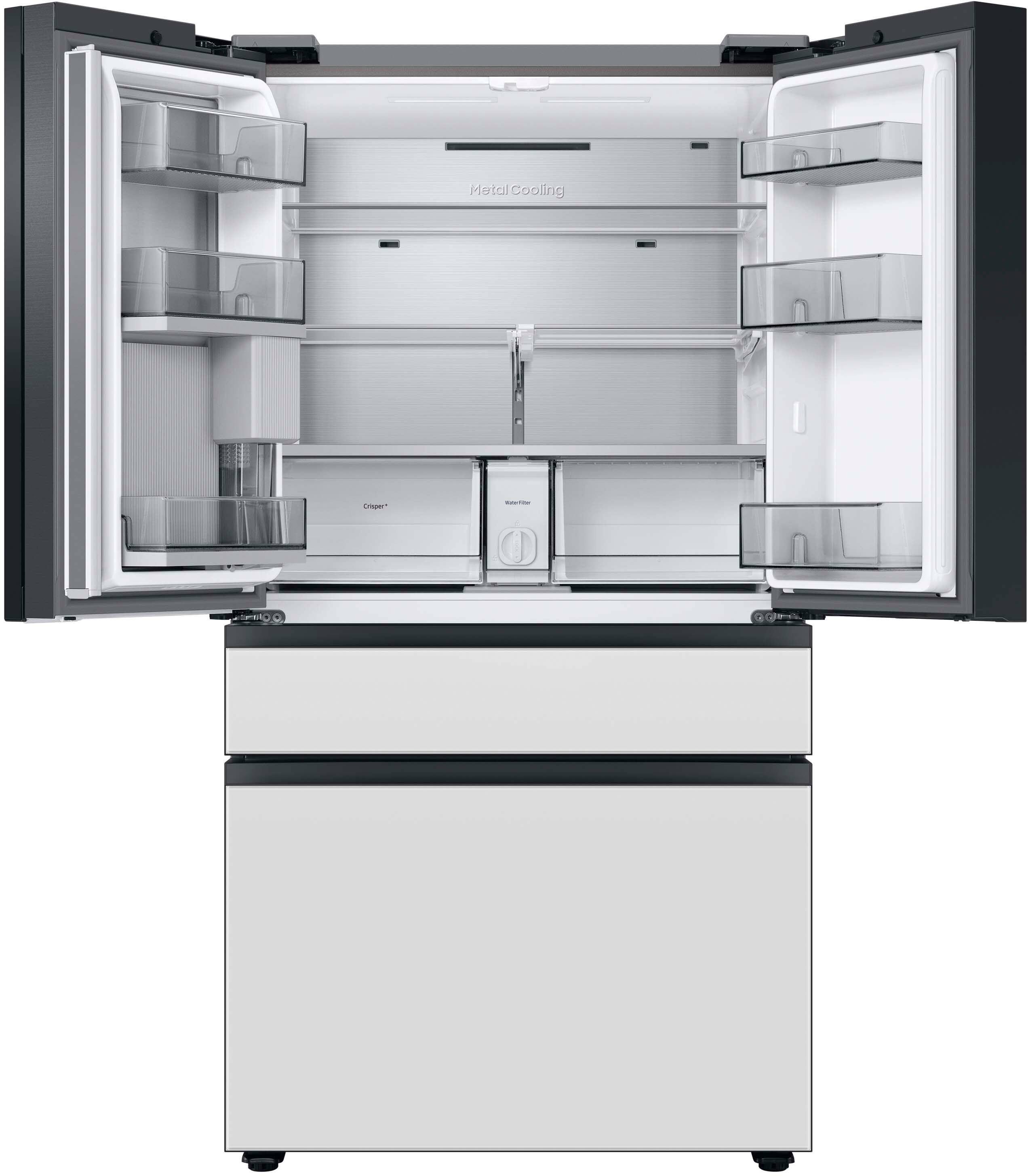 Alt View 13. Samsung - BESPOKE 29 cu. ft. 4-Door French Door Smart Refrigerator with Beverage Center - Custom Panel Ready.
