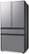 Alt View Zoom 12. Samsung - Bespoke 23 cu. ft. Counter Depth 4-Door French Door Refrigerator with Beverage Center - Stainless steel.