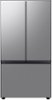 Samsung - BESPOKE 24 cu. ft. 3-Door French Door Counter Depth Smart Refrigerator with AutoFill Water Pitcher - Stainless Steel