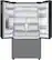 Alt View 18. Samsung - BESPOKE 24 cu. ft. 3-Door French Door Counter Depth Smart Refrigerator with AutoFill Water Pitcher - Stainless Steel.