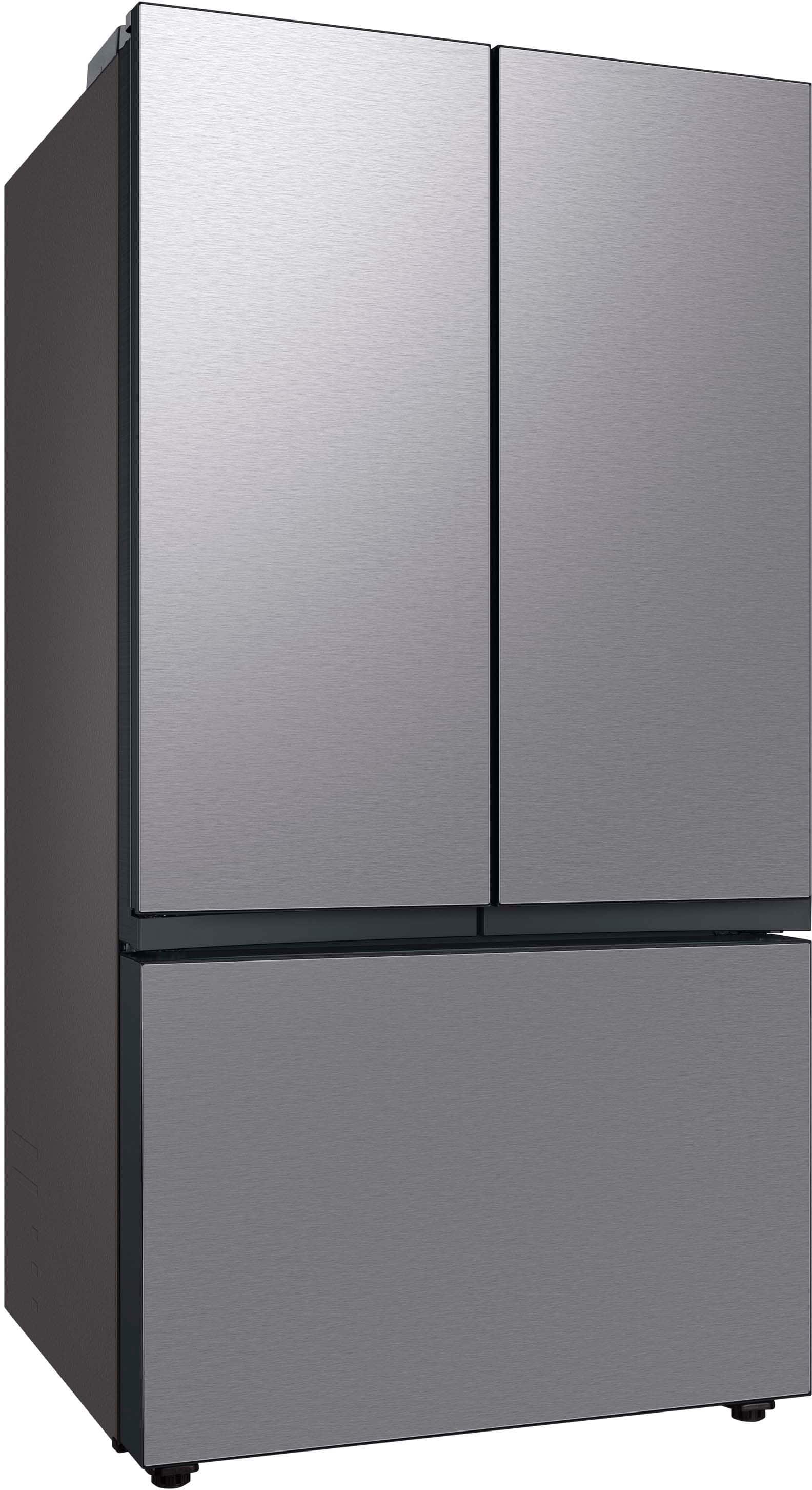 Alt View 11. Samsung - BESPOKE 30 cu. ft. 3-Door French Door Smart Refrigerator with Beverage Center - Stainless Steel.