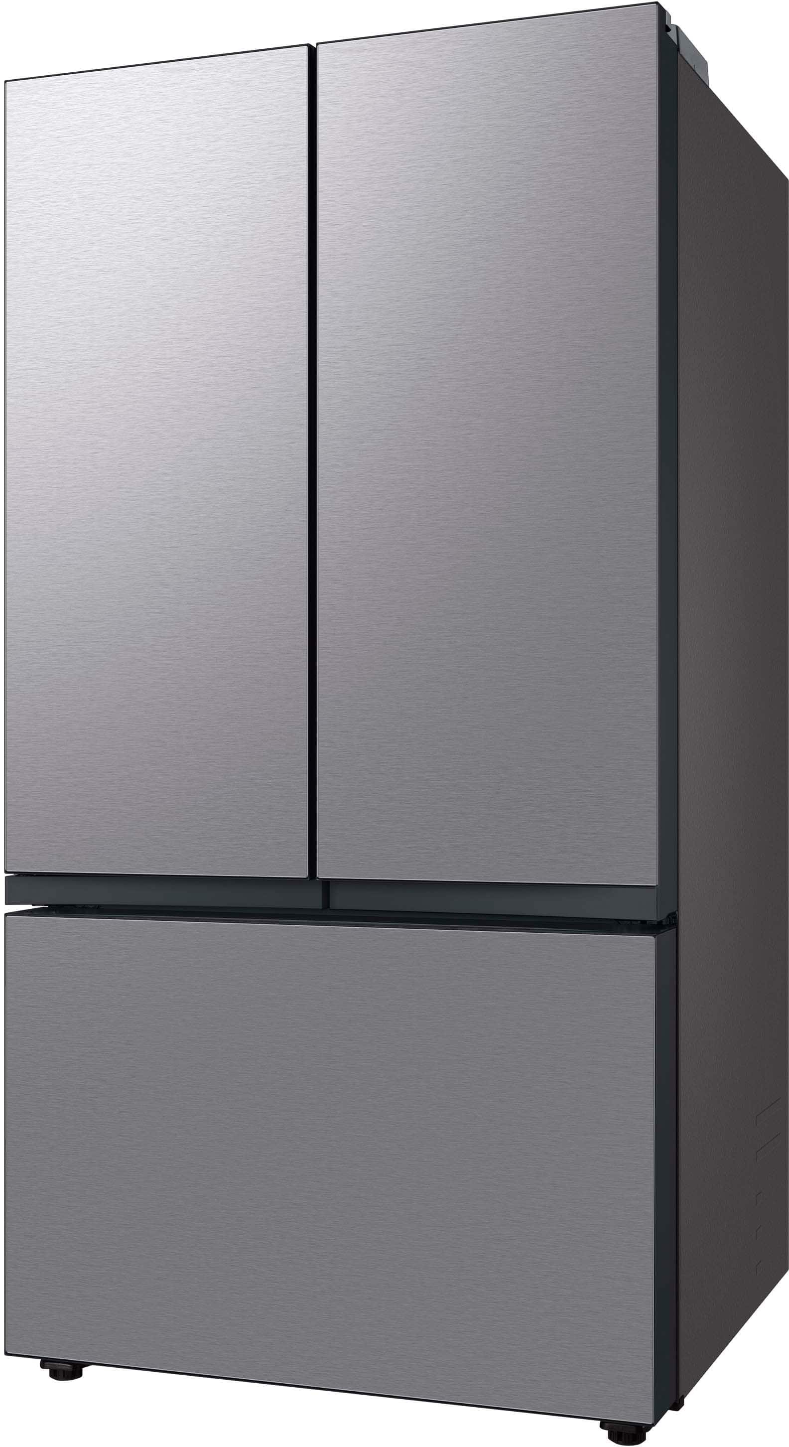 Alt View 12. Samsung - BESPOKE 30 cu. ft. 3-Door French Door Smart Refrigerator with Beverage Center - Stainless Steel.