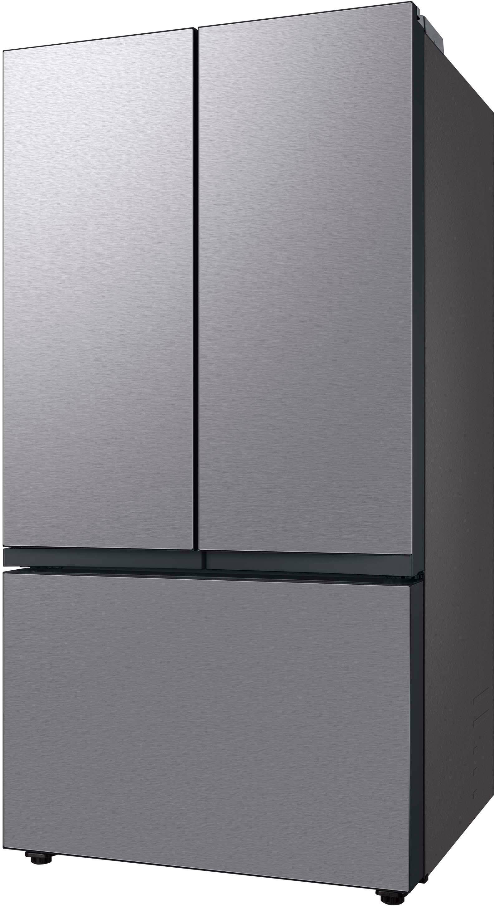 Alt View 12. Samsung - BESPOKE 30 cu. ft. 3-Door French Door Smart Refrigerator with Beverage Center - Stainless Steel.