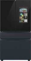 Samsung - BESPOKE 29 cu. ft. 4-Door French Door Smart Refrigerator with Family Hub - Matte Black Steel - Front_Zoom