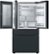 Alt View Zoom 13. Samsung - 29 cu. ft. Bespoke 4-Door French Door Refrigerator with Family Hub™ - Matte black steel.