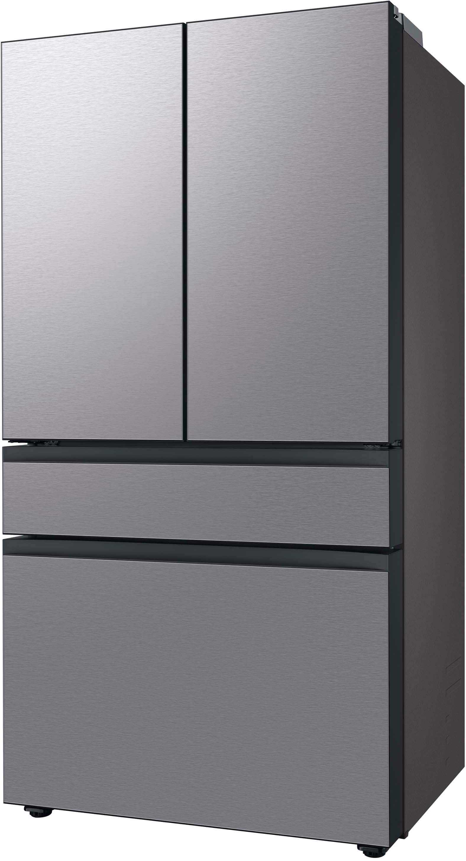 Alt View 12. Samsung - BESPOKE 23 cu. ft. 4-Door French Door Counter Depth Smart Refrigerator with AutoFill Water Pitcher - Stainless Steel.