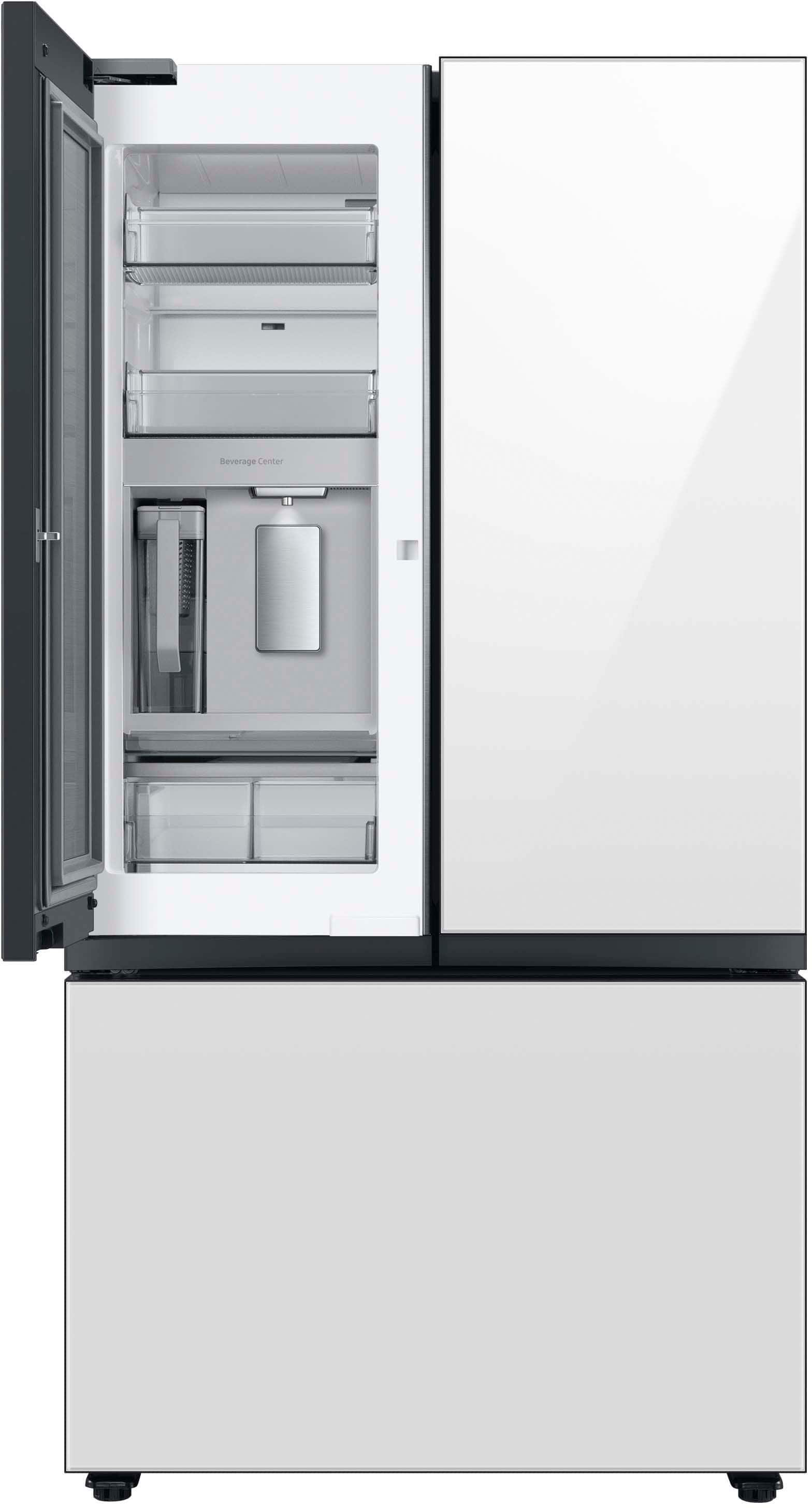 Alt View 14. Samsung - BESPOKE 30 cu. ft. 3-Door French Door Smart Refrigerator with Beverage Center - Custom Panel Ready.