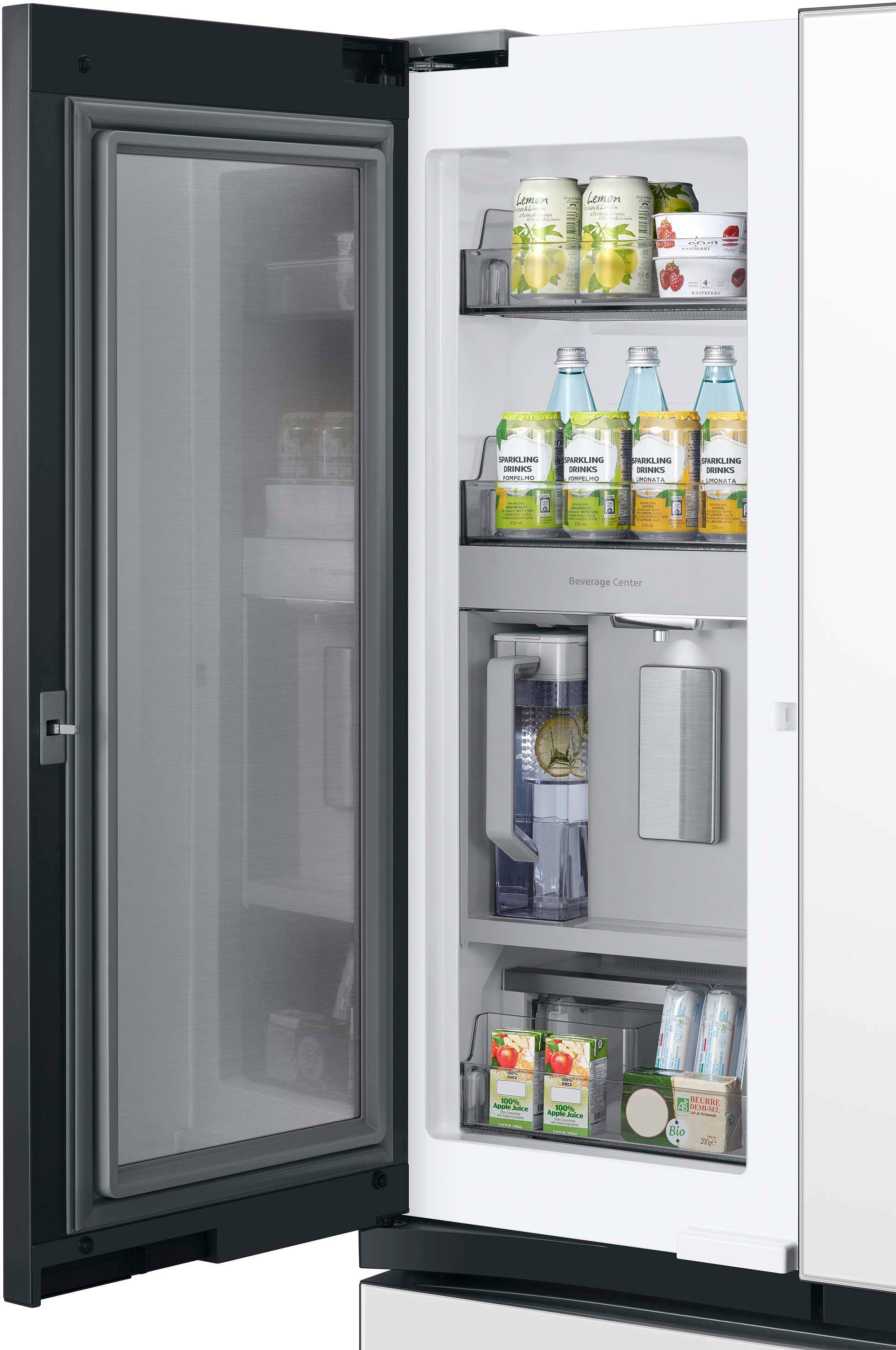 Alt View 17. Samsung - BESPOKE 30 cu. ft. 3-Door French Door Smart Refrigerator with Beverage Center - Custom Panel Ready.