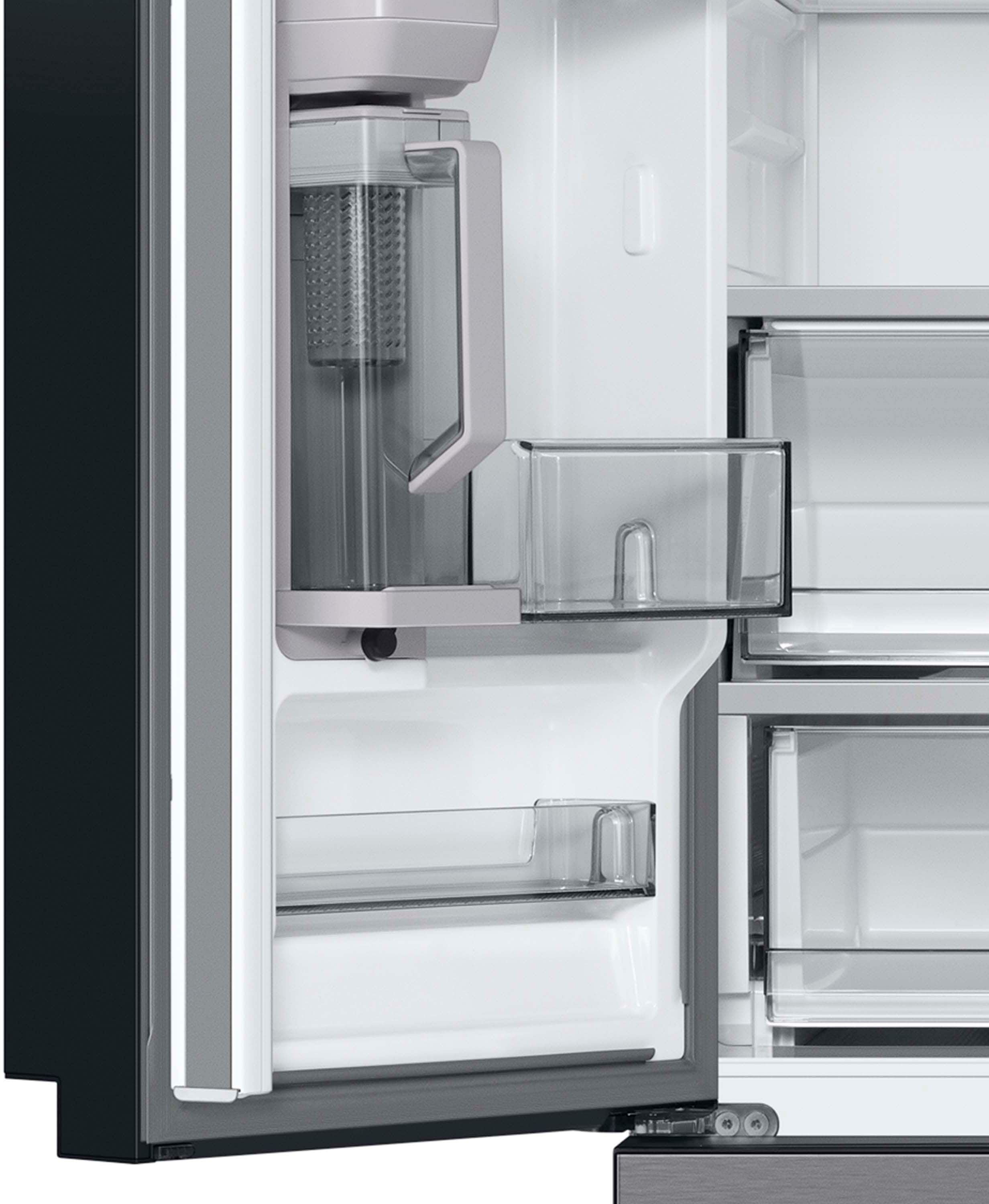 Alt View 13. Samsung - BESPOKE 30 cu. ft. 3-Door French Door Smart Refrigerator with AutoFill Water Pitcher - Stainless Steel.