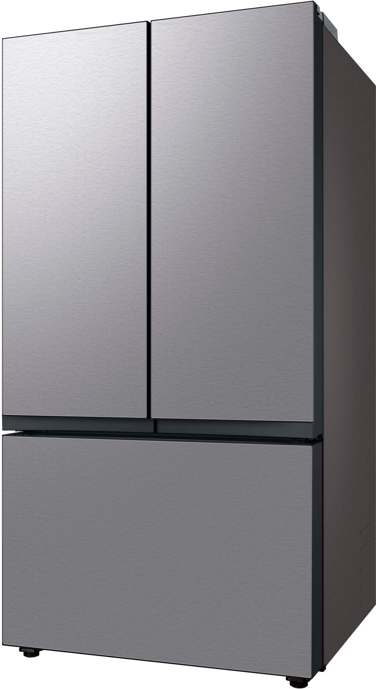 Alt View 12. Samsung - BESPOKE 30 cu. ft. 3-Door French Door Smart Refrigerator with AutoFill Water Pitcher - Stainless Steel.