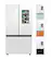 Front. Samsung - BESPOKE 24 cu. ft 3-Door French Door Counter Depth Smart Refrigerator with Family Hub - Custom Panel Ready.