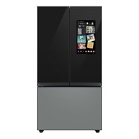 Samsung - BESPOKE 24 cu. ft. French Door Counter Depth Smart Refrigerator with Family Hub - Custom Panel Ready - Front_Zoom
