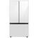 Front. Samsung - BESPOKE 30 cu. ft. French Door Smart Refrigerator with AutoFill Water Pitcher - White Glass.