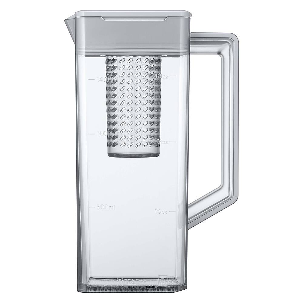 Alt View 20. Samsung - BESPOKE 30 cu. ft. French Door Smart Refrigerator with AutoFill Water Pitcher - White Glass.