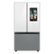 Front. Samsung - BESPOKE 24 cu. ft. 3-Door French Door Counter Depth Smart Refrigerator with Family Hub - Gray Glass.