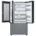 Alt View 13. Samsung - BESPOKE 24 cu. ft. 3-Door French Door Counter Depth Smart Refrigerator with Family Hub - Gray Glass.