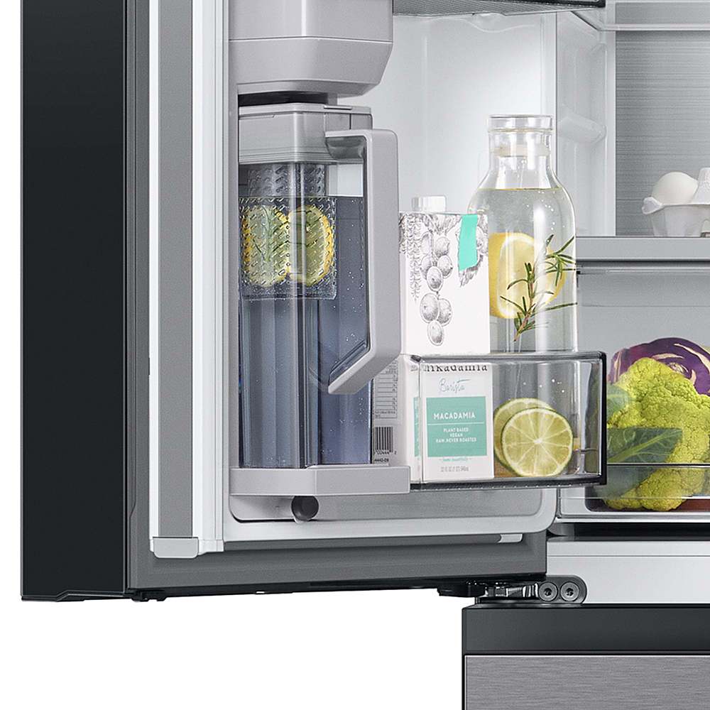 Alt View 13. Samsung - BESPOKE 29 cu. ft. 4-Door French Door Smart Refrigerator with AutoFill Water Pitcher - Stainless Steel.