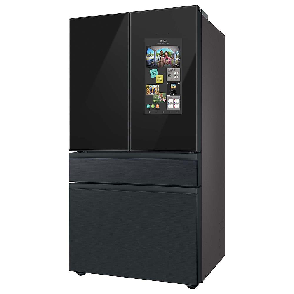 Samsung BESPOKE 23 cu. ft. French Door Counter Depth Smart Refrigerator  with Family Hub Matte Black Steel RF23BB89008MAA - Best Buy