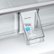 Alt View Zoom 22. Samsung - 23 cu. ft. Bespoke Counter Depth 4-Door French Door Refrigerator with Family Hub™ - Charcoal glass.