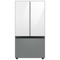 Samsung - Bespoke 30 cu. ft 3-Door French Door Refrigerator with AutoFill Water Pitcher - Custom Panel Ready - Front_Zoom