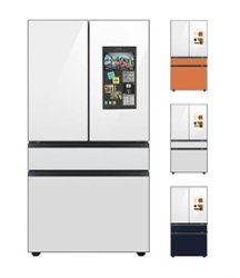 Samsung - 29 cu. ft. Bespoke 4-Door French Door Refrigerator with Family Hub - Custom Panel Ready - Front_Zoom