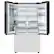 Alt View 20. Samsung - BESPOKE 24 cu. ft. 3-Door French Door Counter Depth Smart Refrigerator with Beverage Center - White Glass.