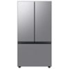 Samsung - BESPOKE 24 cu. ft. French Door Counter Depth Smart Refrigerator with Beverage Center - Stainless Steel