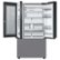 Alt View Zoom 13. Samsung - Bespoke 24 cu. ft Counter Depth 3-Door French Door Refrigerator with Beverage Center - Stainless steel.