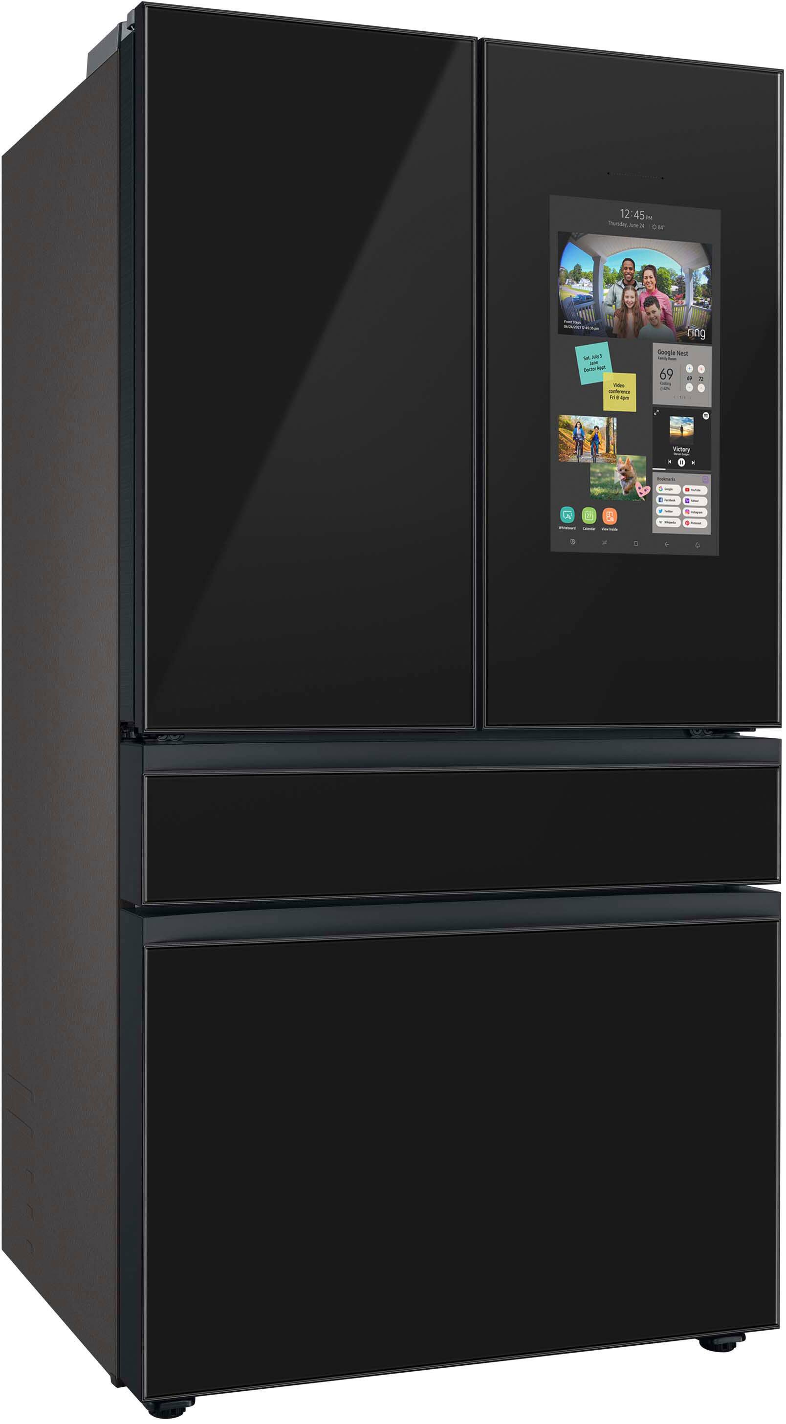 Alt View 11. Samsung - BESPOKE 29 cu. ft. 4-Door French Door Smart Refrigerator with Family Hub - Custom Panel Ready.