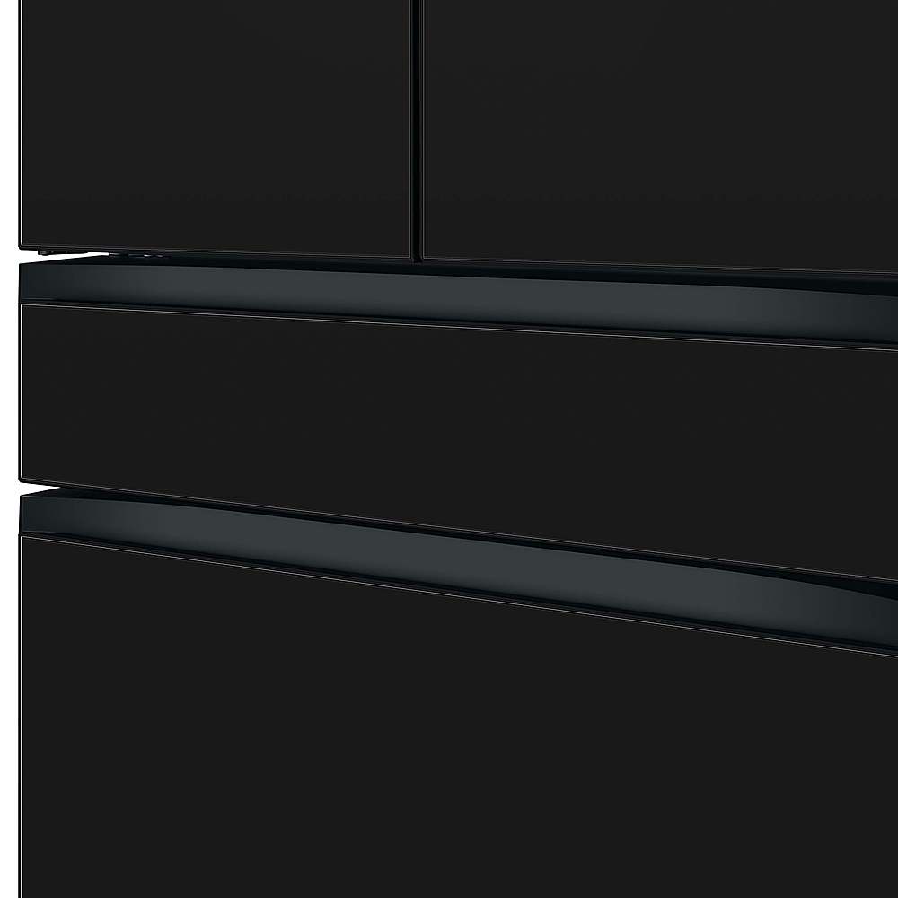 Alt View 3. Samsung - BESPOKE 29 cu. ft. 4-Door French Door Smart Refrigerator with Family Hub - Custom Panel Ready.