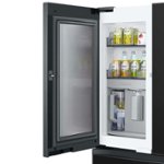 Front. Samsung - BESPOKE 29 cu. ft. 4-Door French Door Smart Refrigerator with Family Hub - Custom Panel Ready.