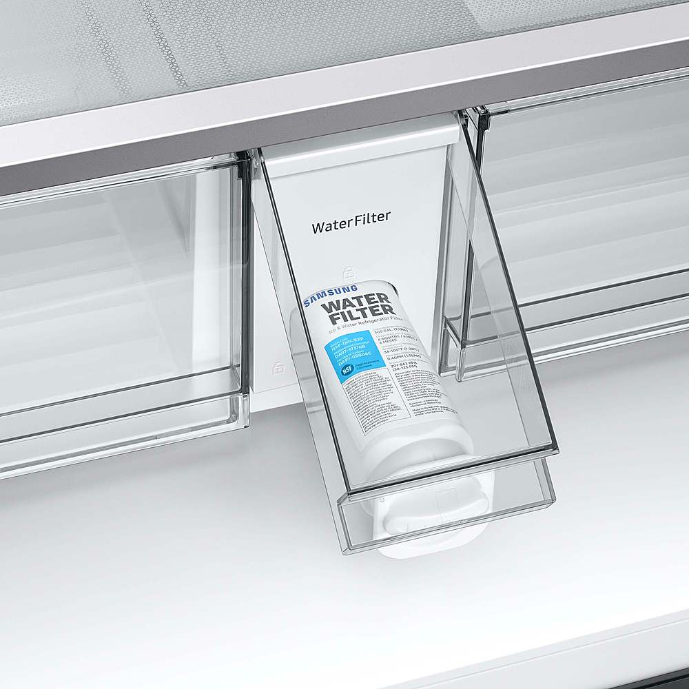 Alt View 22. Samsung - BESPOKE 29 cu. ft. 4-Door French Door Smart Refrigerator with Family Hub - Custom Panel Ready.