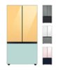 Samsung - BESPOKE 24 cu. ft. 3-Door French Door Counter Depth Smart Refrigerator with Beverage Center - Custom Panel Ready