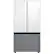 Angle. Samsung - BESPOKE 24 cu. ft. 3-Door French Door Counter Depth Smart Refrigerator with Beverage Center - Custom Panel Ready.