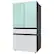 Alt View 12. Samsung - BESPOKE 23 cu. ft. 4-Door French Door Counter Depth Smart Refrigerator with Beverage Center - Morning Blue Glass.