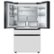 Alt View 13. Samsung - BESPOKE 29 cu. ft. 4-Door French Door Smart Refrigerator with Beverage Center - White Glass.
